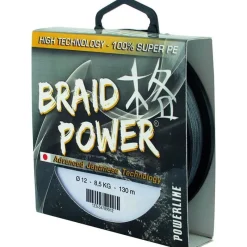 Powerline Tresse Braid Power - Gris - 130M