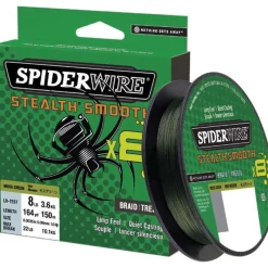 SpiderWire Tresse Stealth Smooth 8 Moss - Vert - 150M