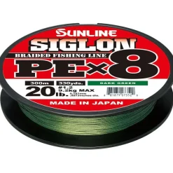 Sunline Tresse Siglon Braid Pe 8X Vert Fonce - 300M