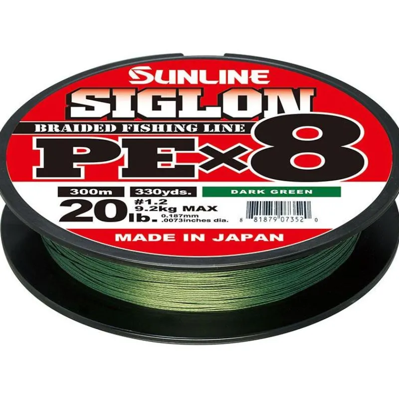 Sunline Tresse Siglon Braid Pe 8X Vert Fonce - 300M
