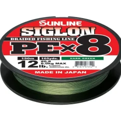 Sunline Tresse Siglon Braid Pe 8X Vert Fonce - 150M