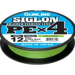 Sunline Tresse Siglon Braid Pe 4X Vert Fluo - 150M