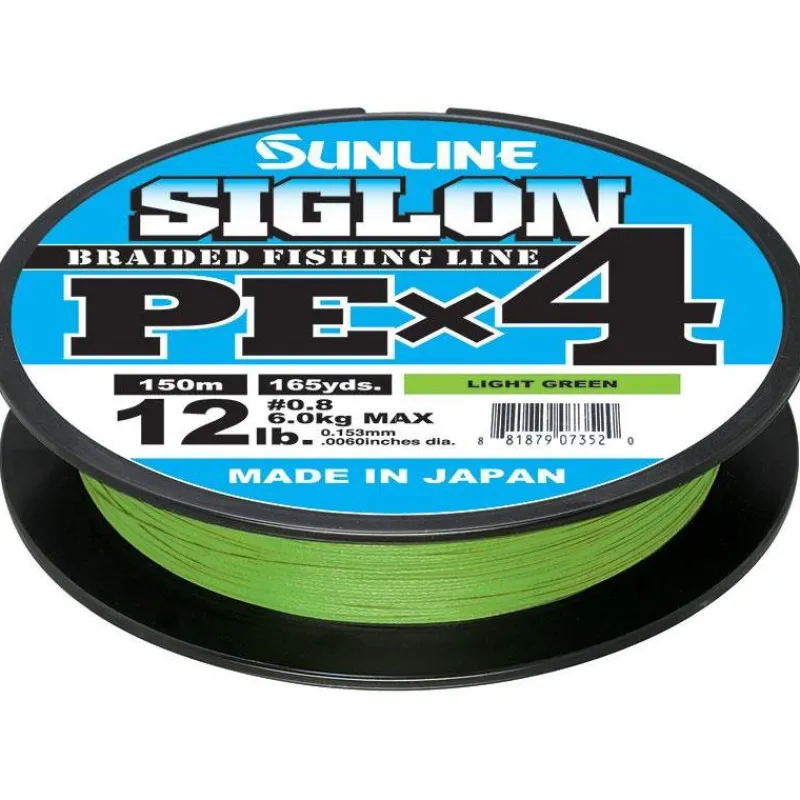 Sunline Tresse Siglon Braid Pe 4X Vert Fluo - 150M