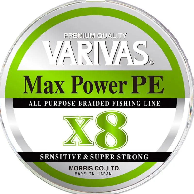 Varivas Tresse Max Power Pe X8 Lime Green - 150M