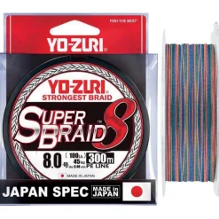Yo-Zuri Tresse Superbraid 8X Multicolore - 300M