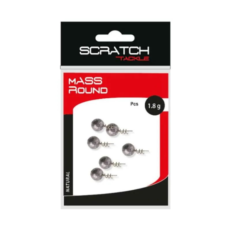 Scratch Tackle Tête Plombée Mass Round