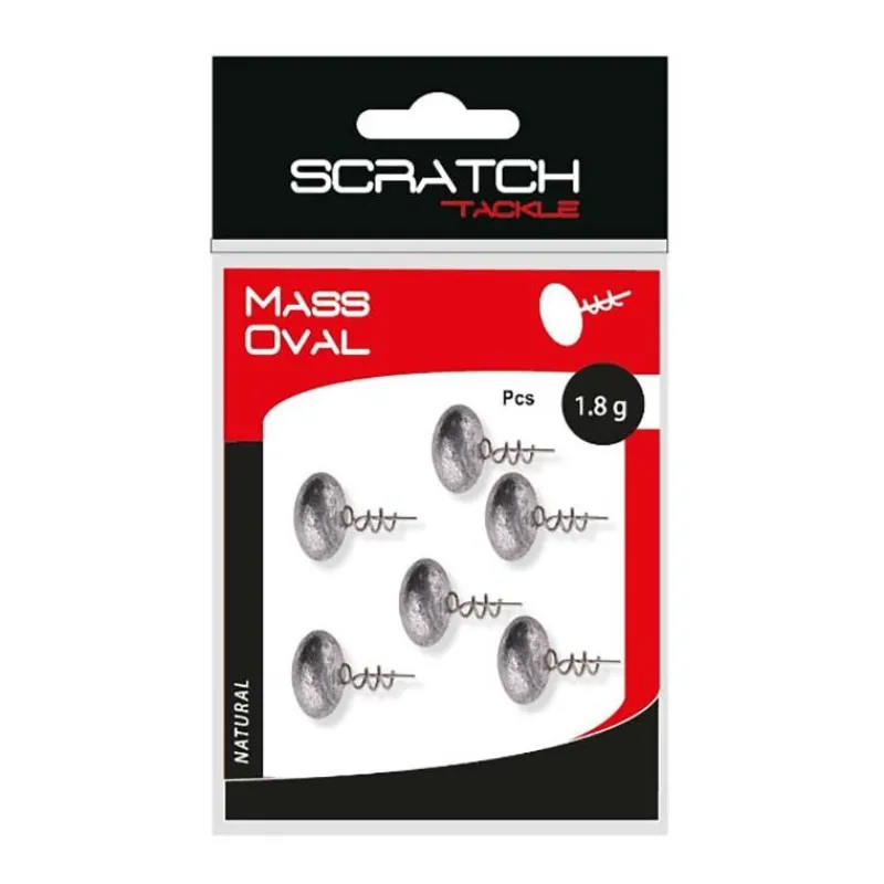 Scratch Tackle Tête Plombée Mass Oval